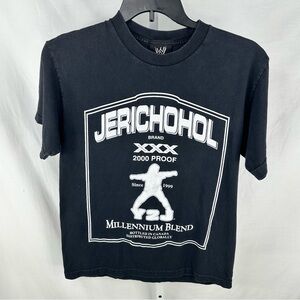 WWE Men's Black Chris Jericho 2000 Proof Jerichohol T-Shirt - Size M